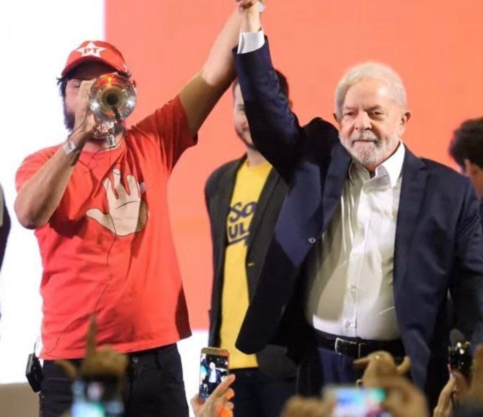 Fabiano Trompetista com Lula
