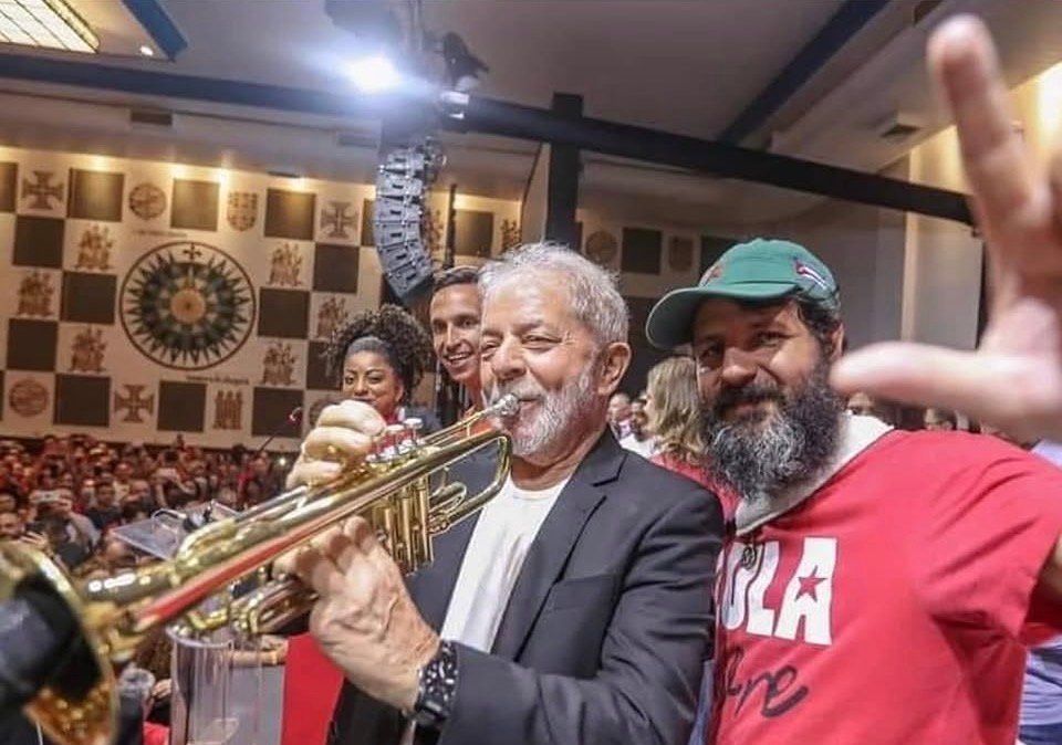 Fabiano Trompetista com Lula